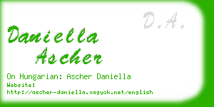 daniella ascher business card